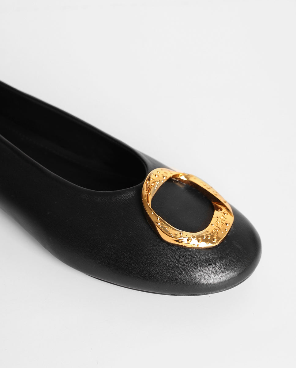 Bailarinas Noa Black oro 24K