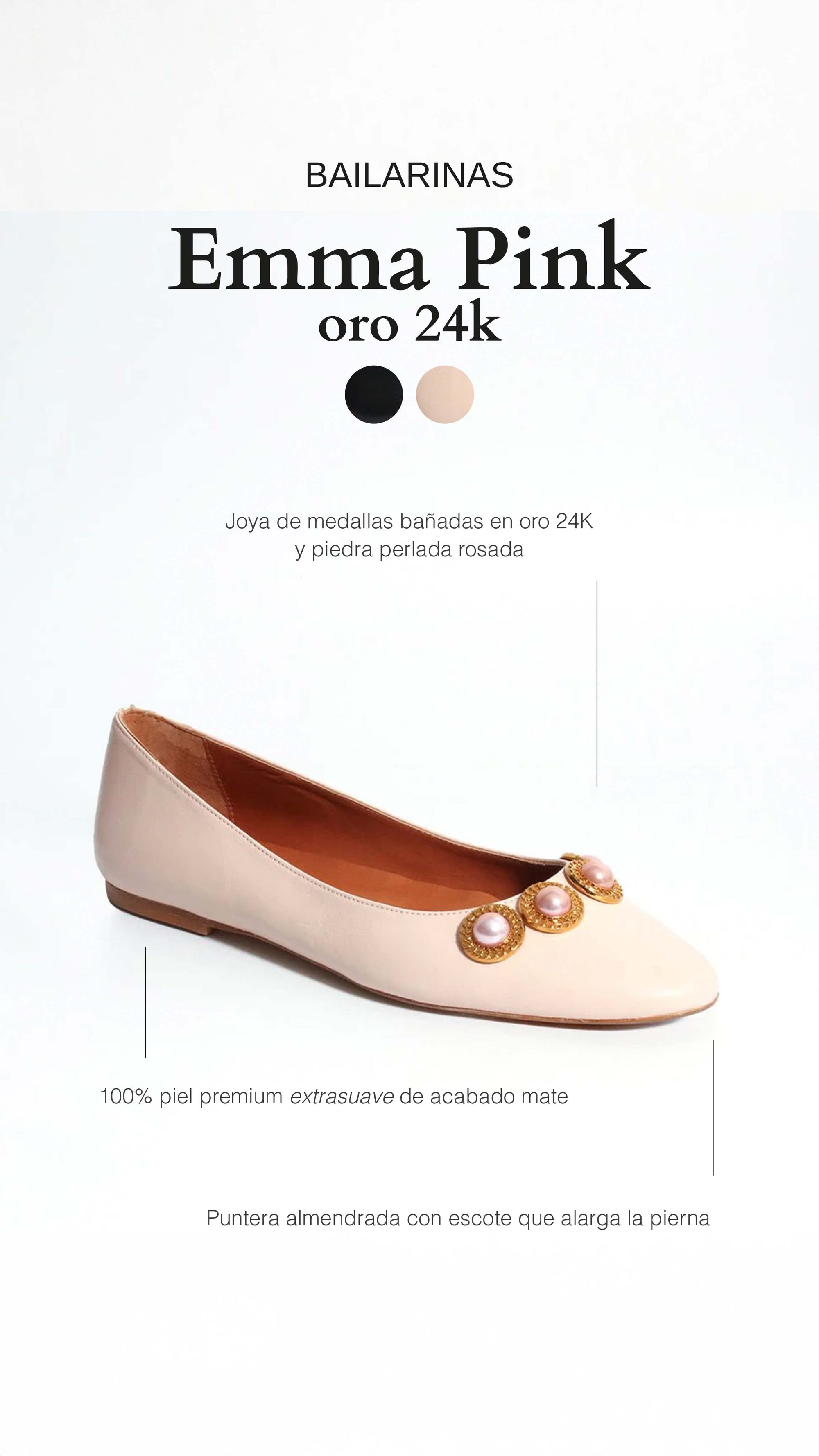 Bailarinas Emma Pink - cuchy.es