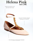 Bailarinas Helena Pink oro 24 K - cuchy.es