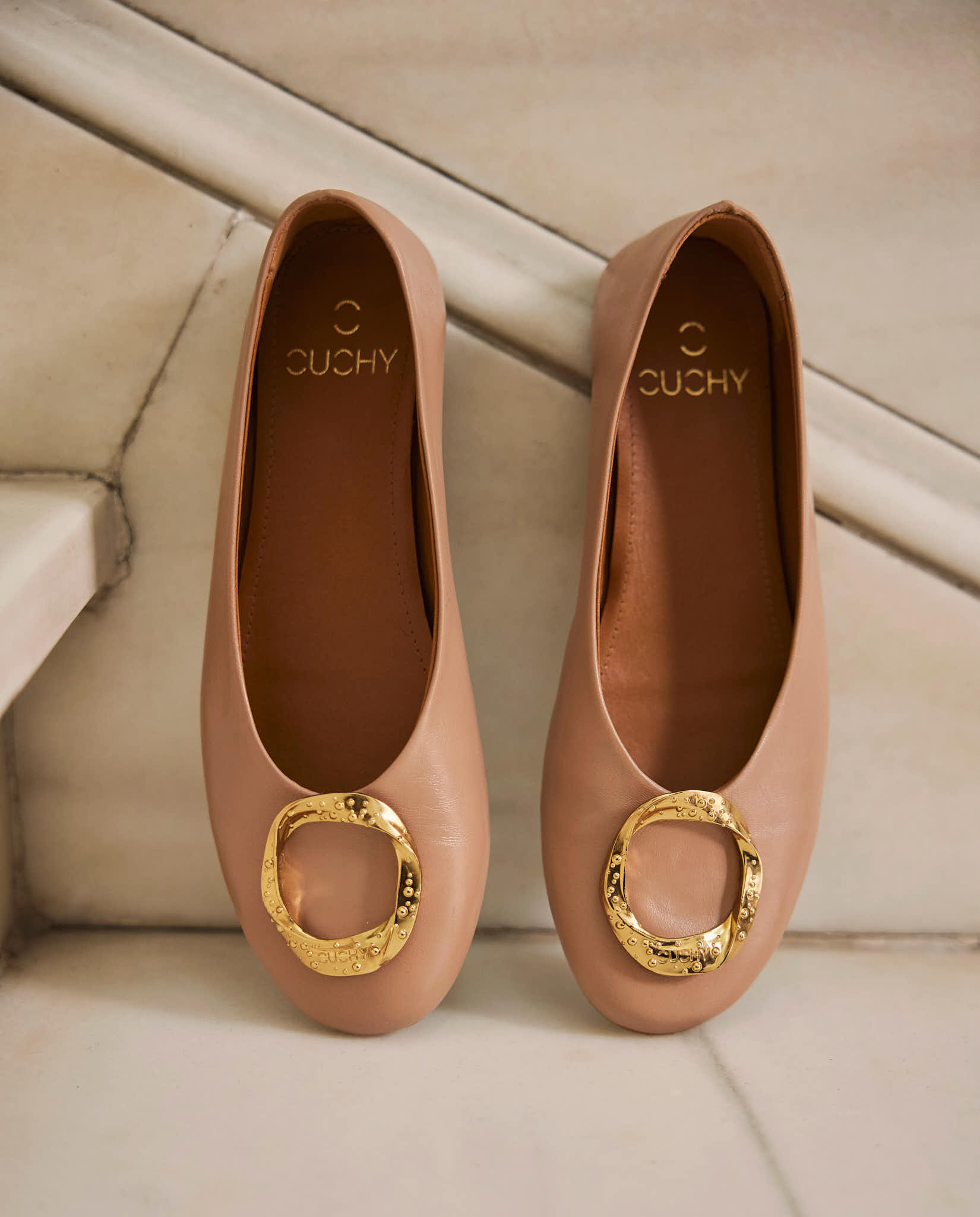 Bailarinas Noa Taupe oro 24K - cuchy.es