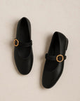 Bailarinas Olivia Black oro 24K - cuchy.es