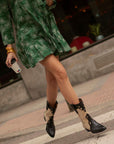 Botas Molly Black y Beige