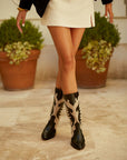 Botas Amelie Black y Beige - cuchy.es