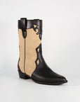 Botas Molly Black y Beige - cuchy.es