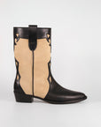 Botas Molly Black y Beige - cuchy.es