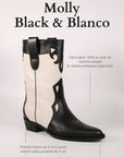 Botas Molly Black y Blanco - cuchy.es