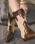 Botas Molly choco & Beige - cuchy.es