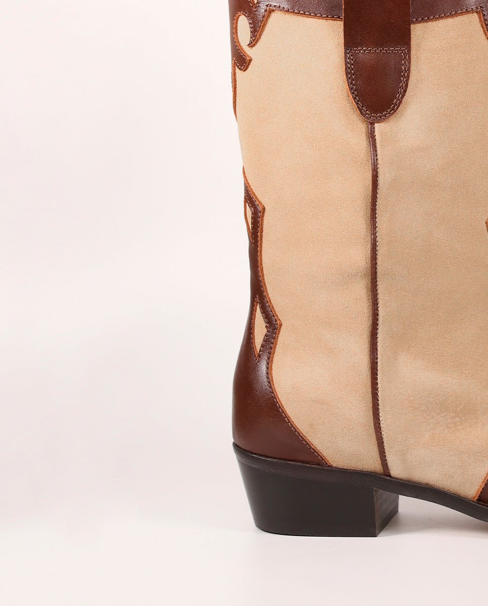 Botas Molly choco & Beige - cuchy.es