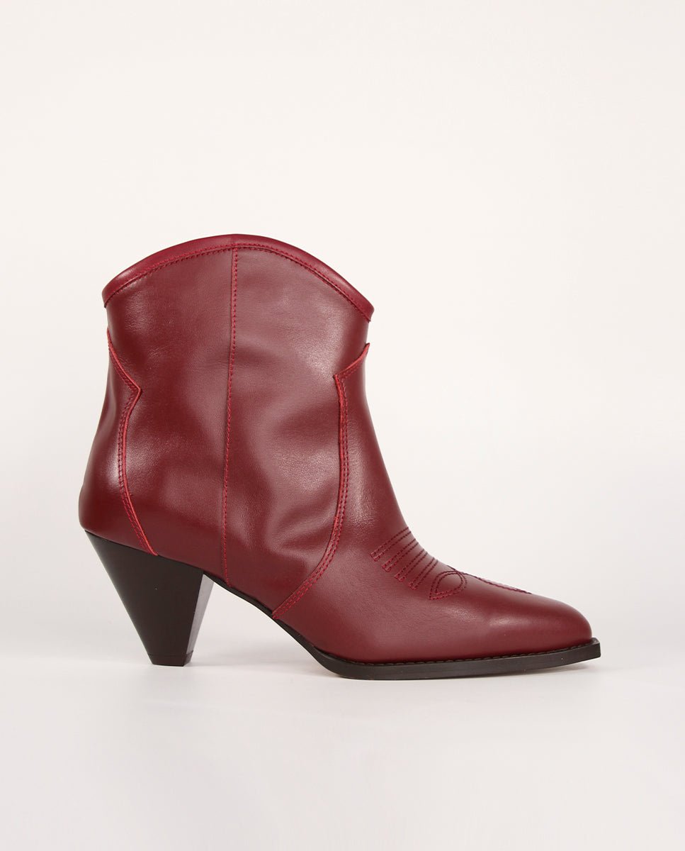 Botines Claire Burgundy - cuchy.es