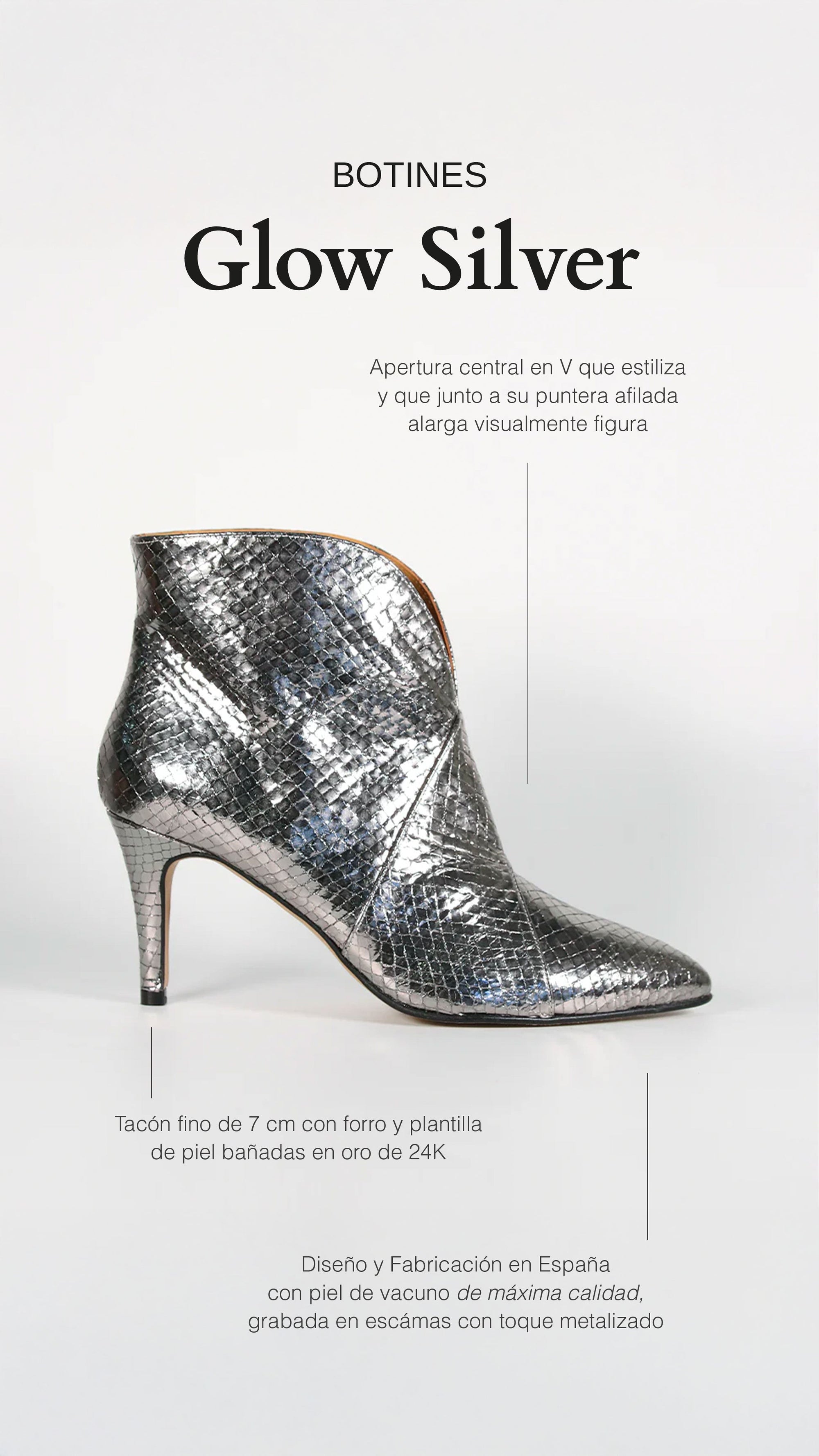 Botines Glow Silver - cuchy.es