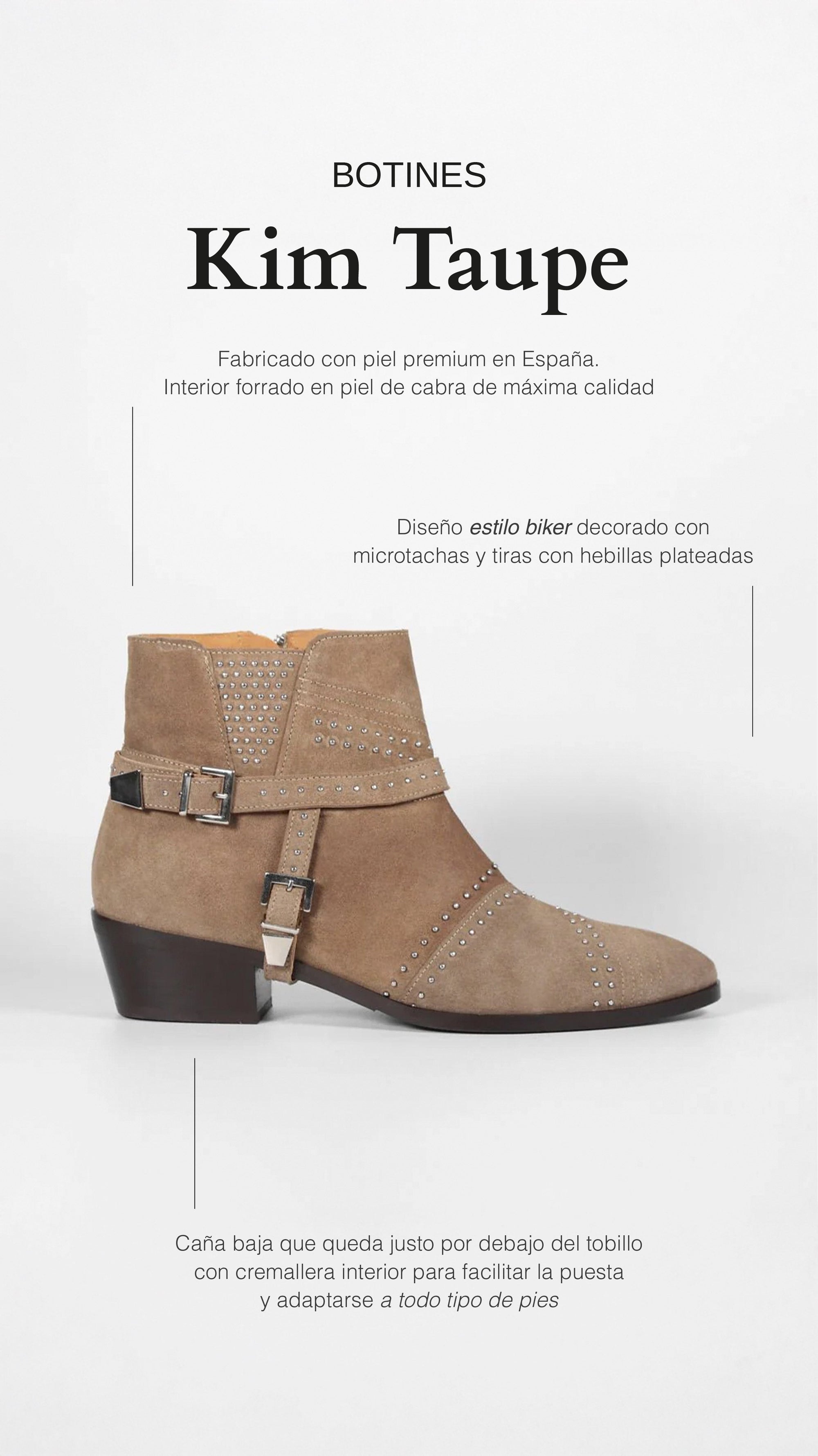 Botines Kim Taupe - cuchy.es