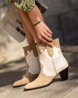 Botines Lara Arena & Nude - cuchy.es