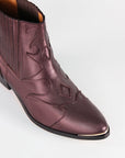Botines Silvia Metal Burgundy - cuchy.es