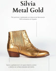 Botines Silvia Metal Gold - cuchy.es