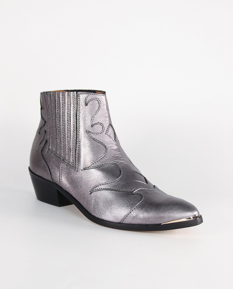 Botines Silvia Metal Silver - cuchy.es