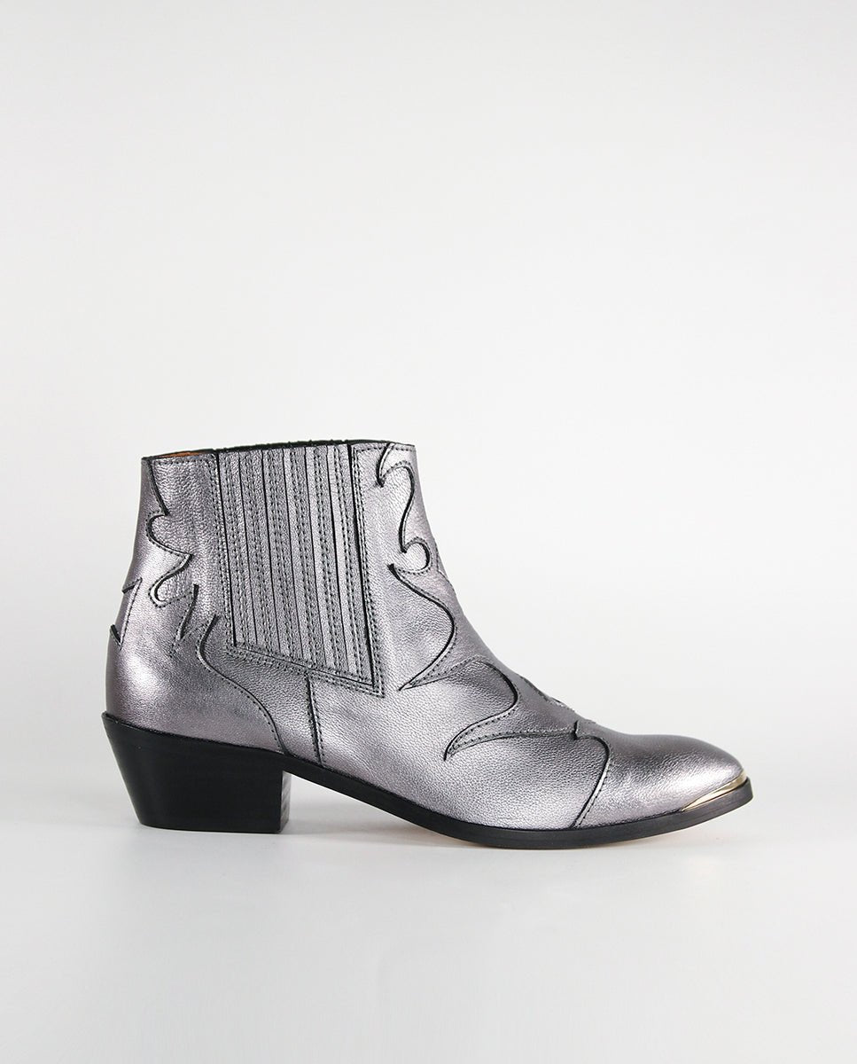 Botines Silvia Metal Silver - cuchy.es