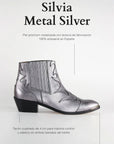 Botines Silvia Metal Silver - cuchy.es