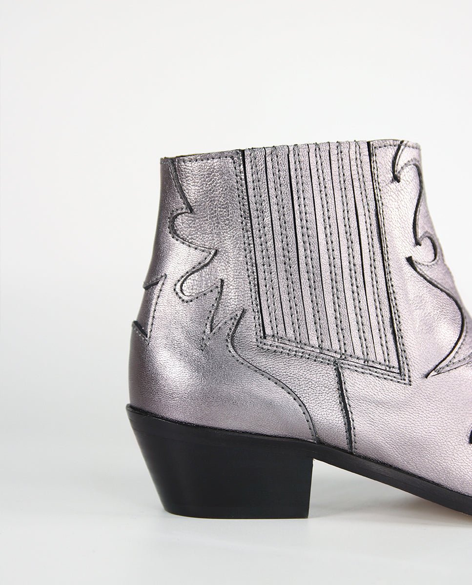 Botines Silvia Metal Silver - cuchy.es