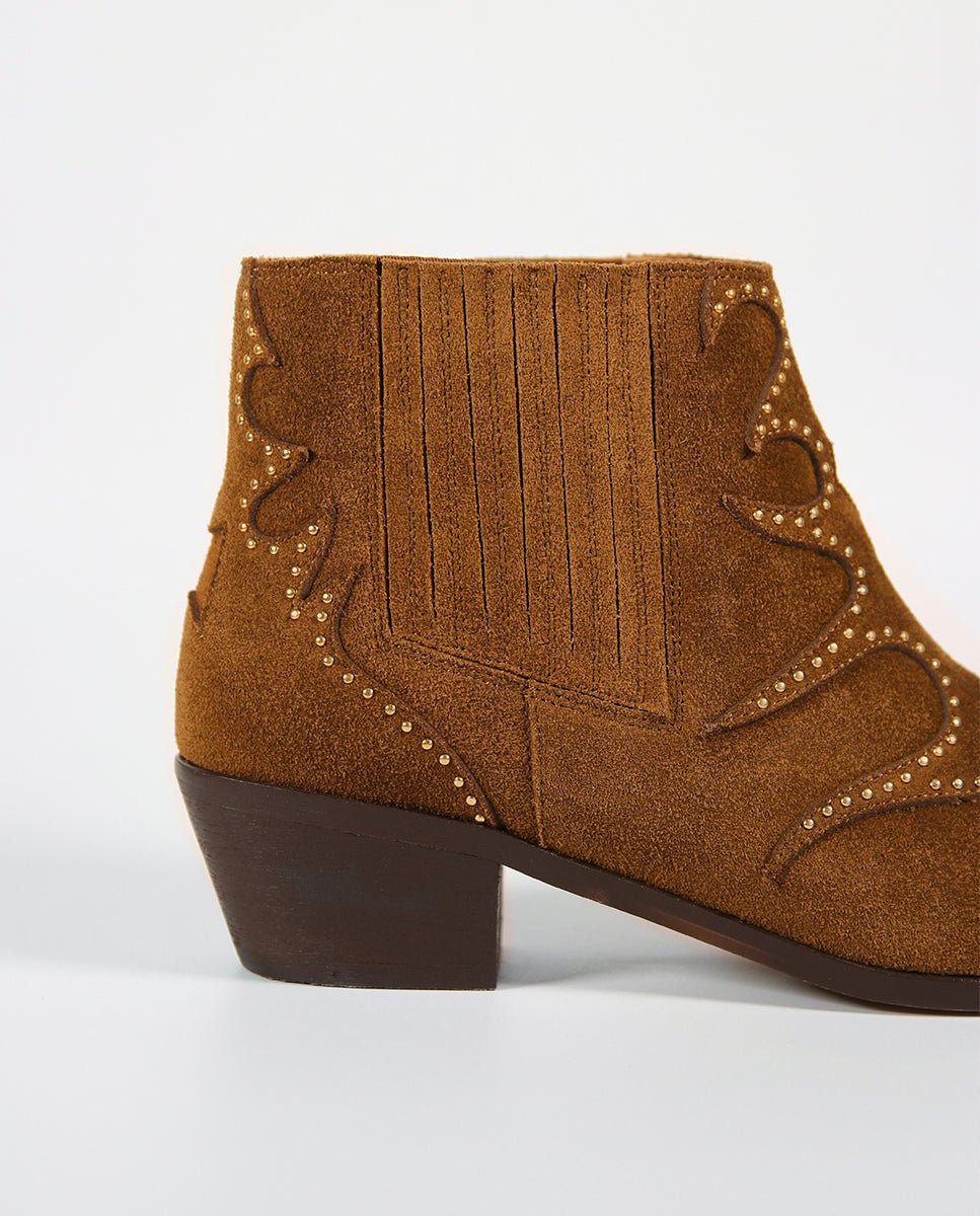 Botines Silvia Punk Chestnut - cuchy.es