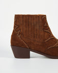 Botines Silvia Punk Coñac - cuchy.es