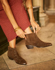 Botines Silvia Punk Coñac - cuchy.es