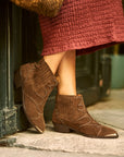 Botines Silvia Punk Coñac - cuchy.es
