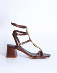 Sandalia de tacón Vesta Choco - cuchy.es