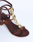 Sandalia de tacón Vesta Choco - cuchy.es