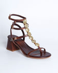 Sandalia de tacón Vesta Choco - cuchy.es
