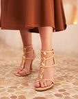Sandalias de tacón Cornelia Nude