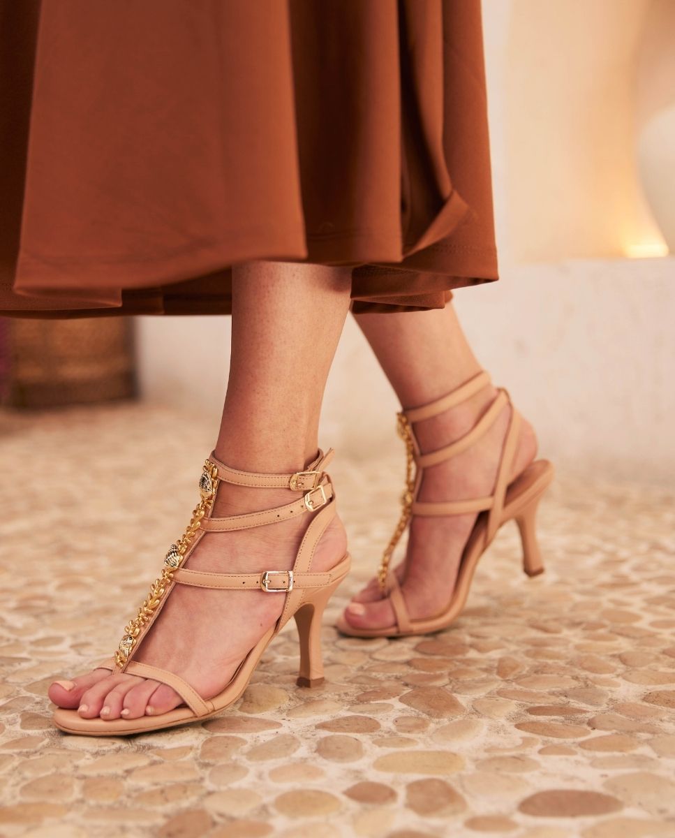 Sandalias de tacón Cornelia Nude