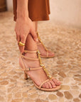 Sandalias de tacón Cornelia Nude