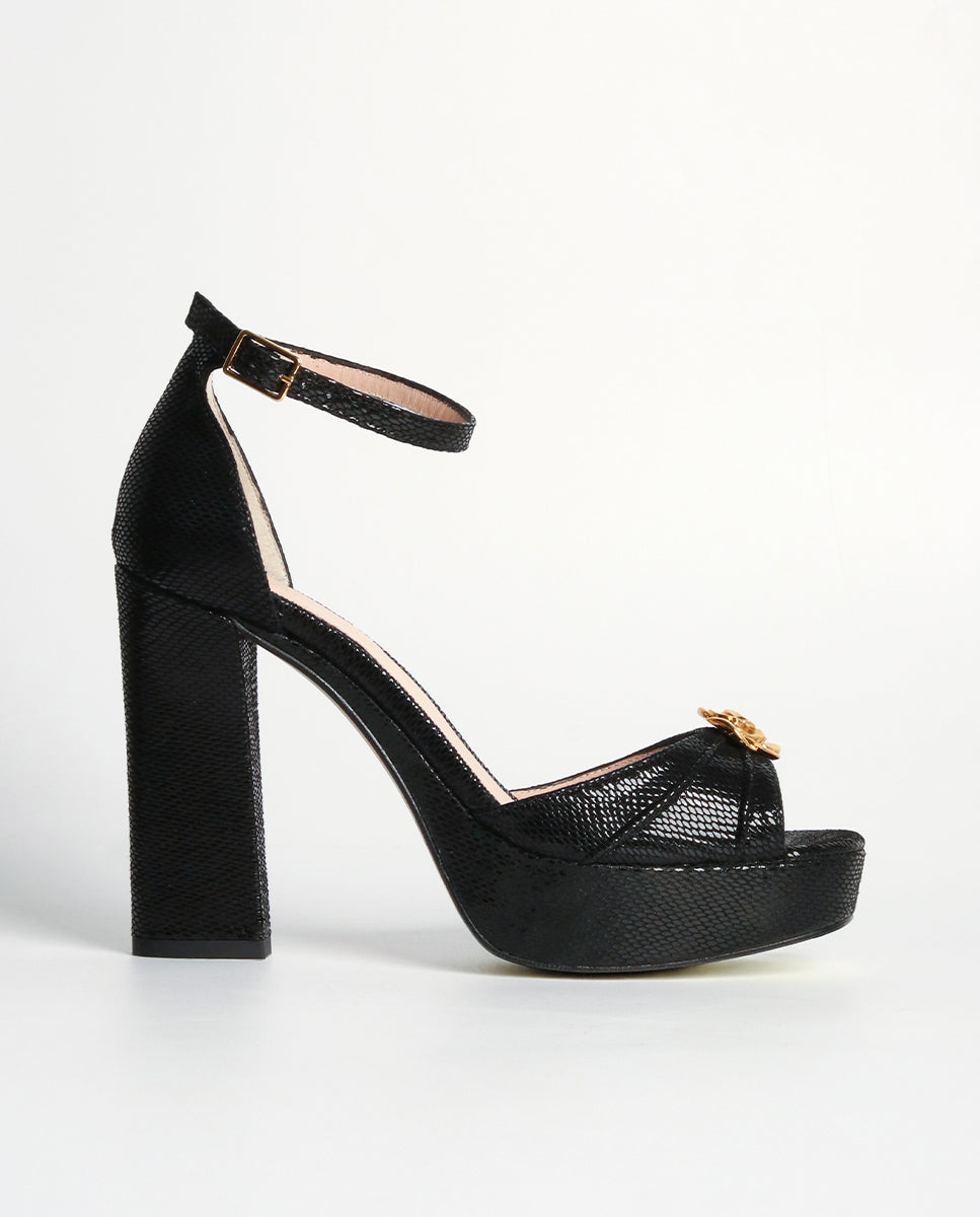 Sandalias de tacón Fatima Black