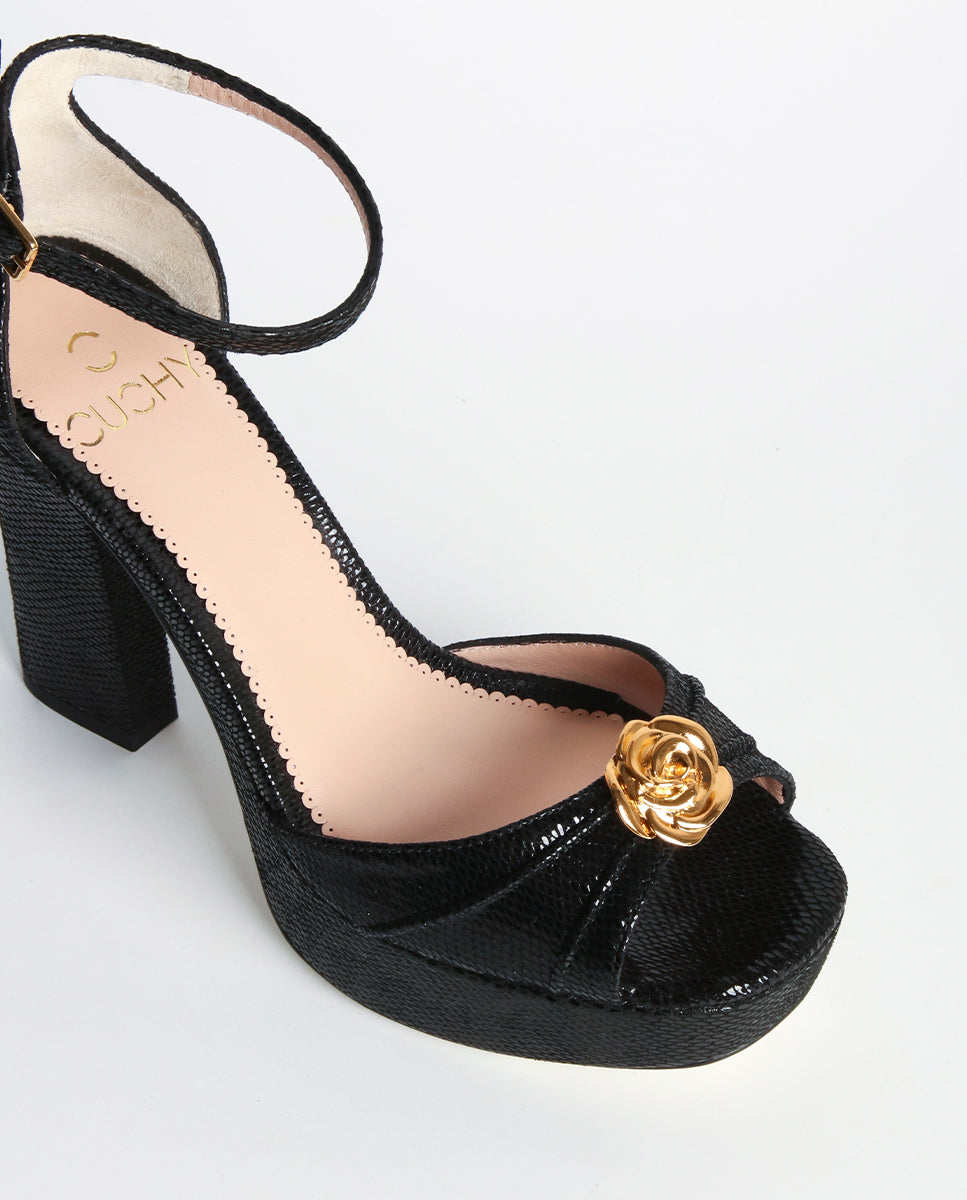 Sandalias de tacón Fatima Black