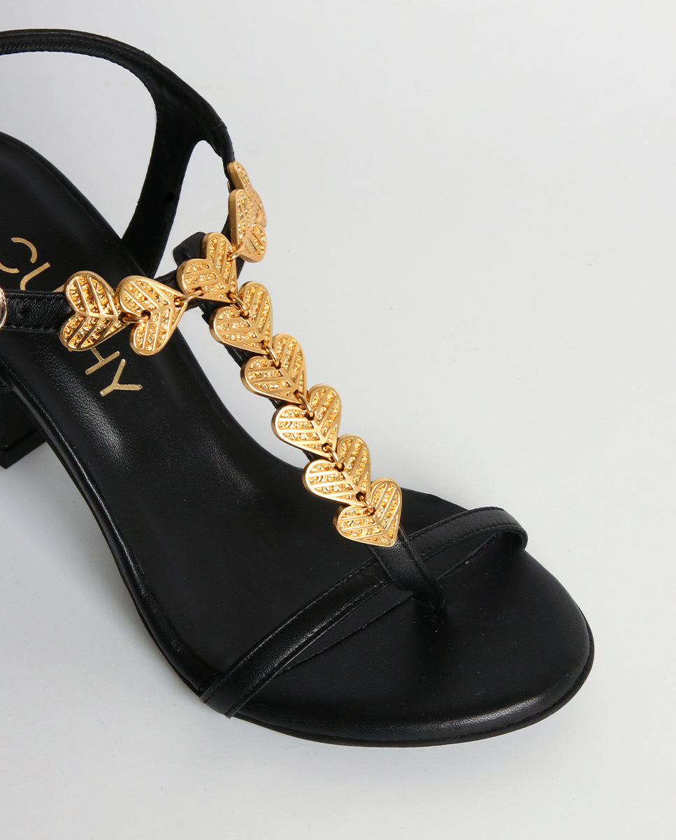 Sandalias de tacón Aura Black