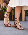 Sandalias Agape Choco - cuchy.es