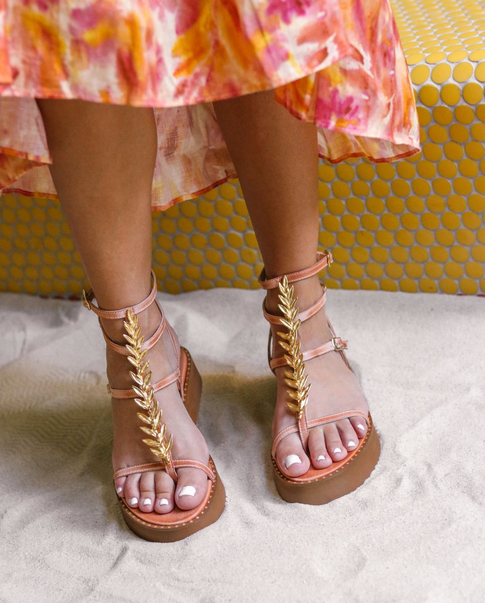 Sandalias Agape Plataforma Confort Natural - cuchy.es