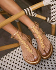 Sandalias Atalanta Gold - cuchy.es