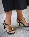Sandalias de tacón Aura Black - cuchy.es