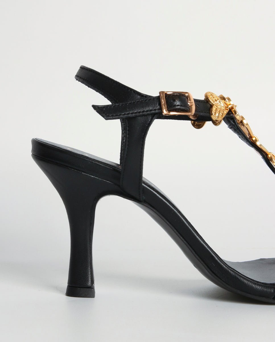 Sandalias de tacón Aura Black - cuchy.es