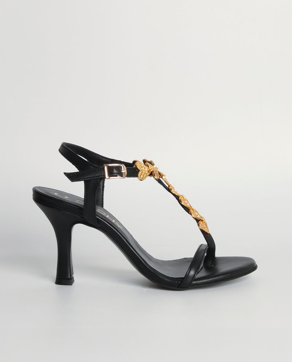 Sandalias de tacón Aura Black - cuchy.es