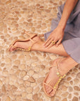 Sandalias de tacón Aura Nude - cuchy.es