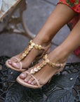 Sandalias de tacón Aura Nude - cuchy.es