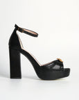 Sandalias de tacón Fátima Black - cuchy.es