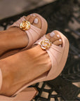 Sandalias de tacón Fátima Nude - cuchy.es