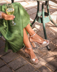 Sandalias de tacón Fátima Silver - cuchy.es