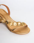 Sandalias de tacón Hera Gold - cuchy.es
