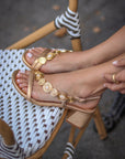 Sandalias de tacón Hera Gold - cuchy.es
