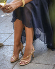 Sandalias de tacón Octavia Gold - cuchy.es