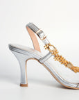 Sandalias de tacón Octavia Silver - cuchy.es